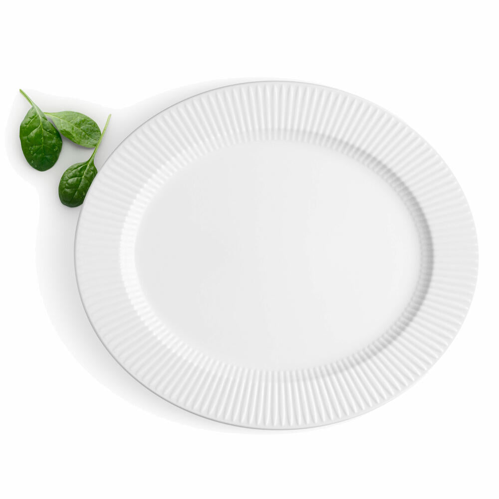 Eva Solo Legio Nova Ovale Servierplatte, Servierteller, Platte, Porzellan, Weiß, 37 x 31.5 cm, 887261