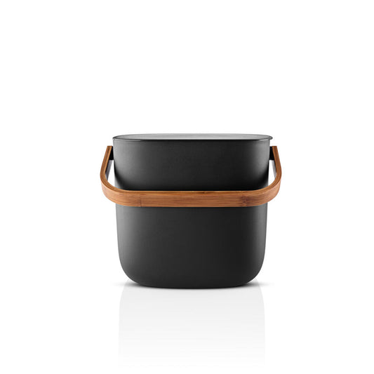 Eva Solo waste sorting container Reflect, trash can, plastic, bamboo, black, 6 L, 537777