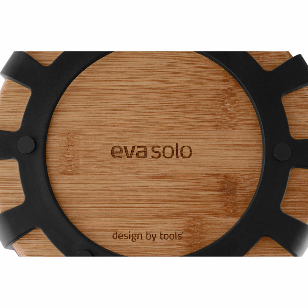 Eva Solo Bread Basket Nordic Kitchen, Bamboo, Plastic, Black, 21.5 cm, 520447