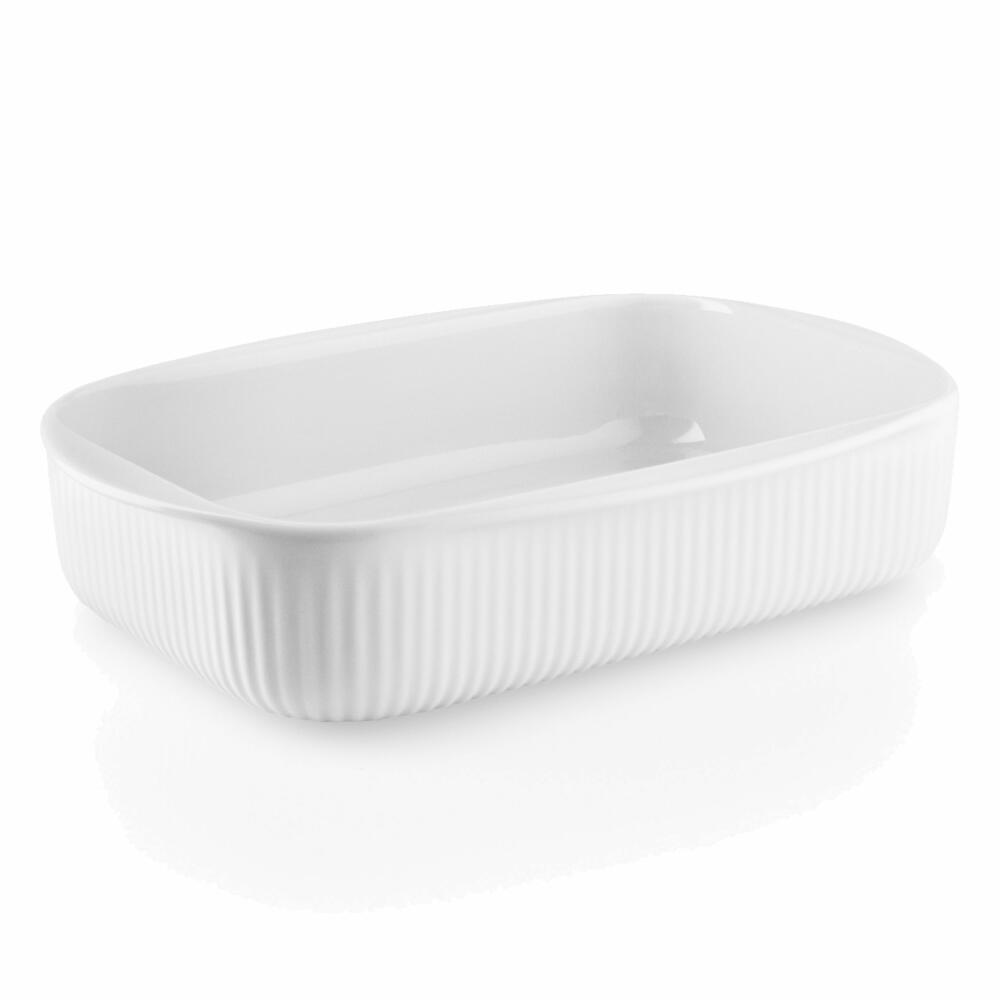 Eva Solo Legio Nova Auflaufform Klein, Servierform, Gratinform, Lasagne, Porzellan, Weiß, 24 x 16 cm, 887278