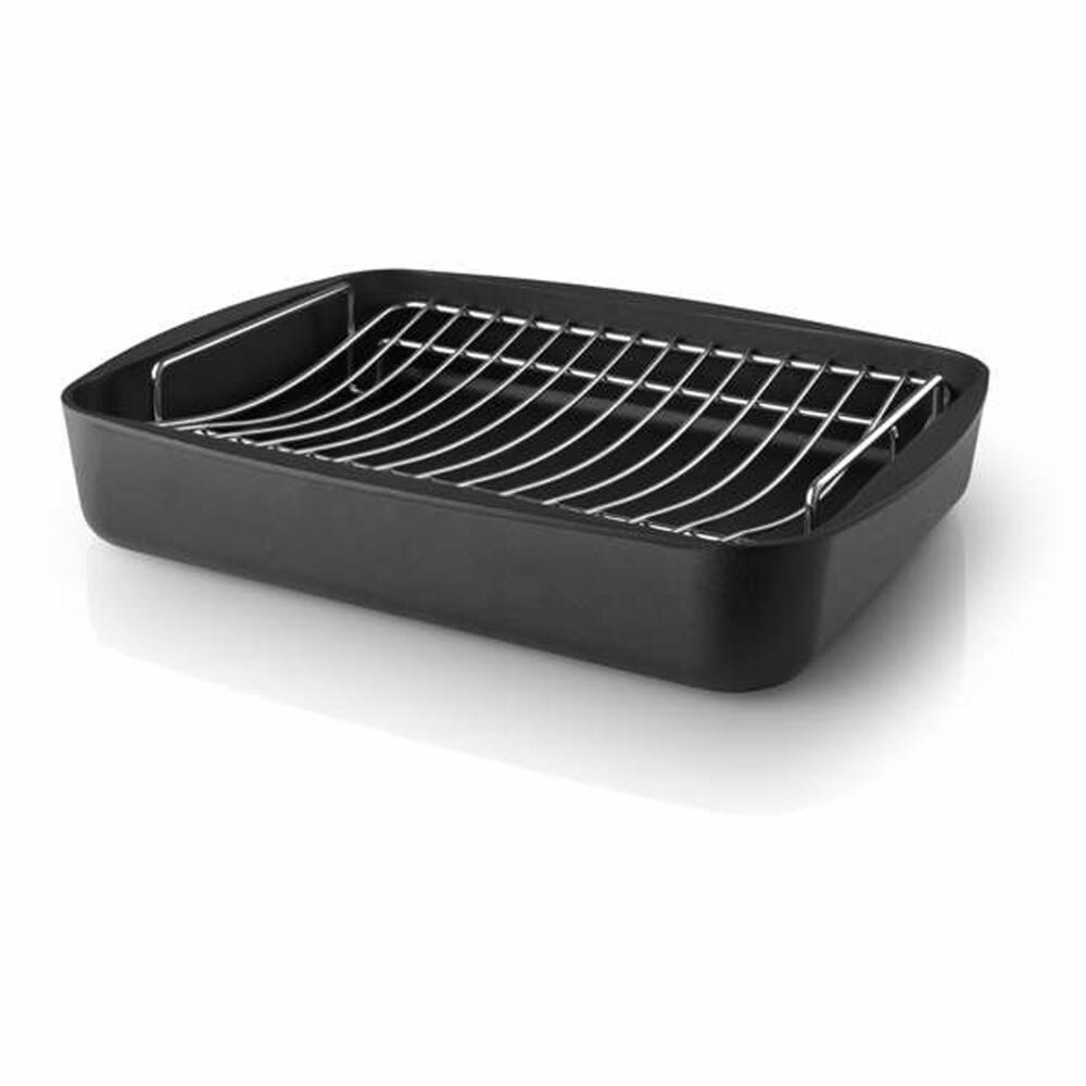 Eva Solo Gestell für Bräter, Gitter für Bräter, Brattopf, Zubehör, Kochen, Braten, Edelstahl, 31 x 23,5 cm, 202091