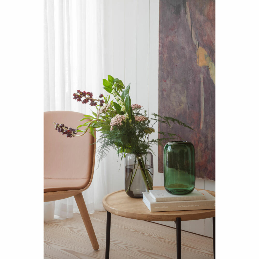 Eva Solo Vase Acorn, mundgeblasen, Blumenvase, Dekovase, Glas, Stone, 22 cm, 571389