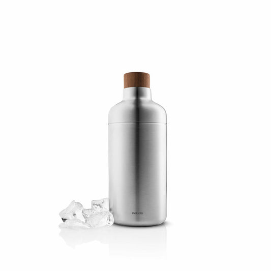Eva Solo Cocktail-Shaker Liquid Lounge, Edelstahl, Holz, Brushed Steel, 0.69 L, 822016