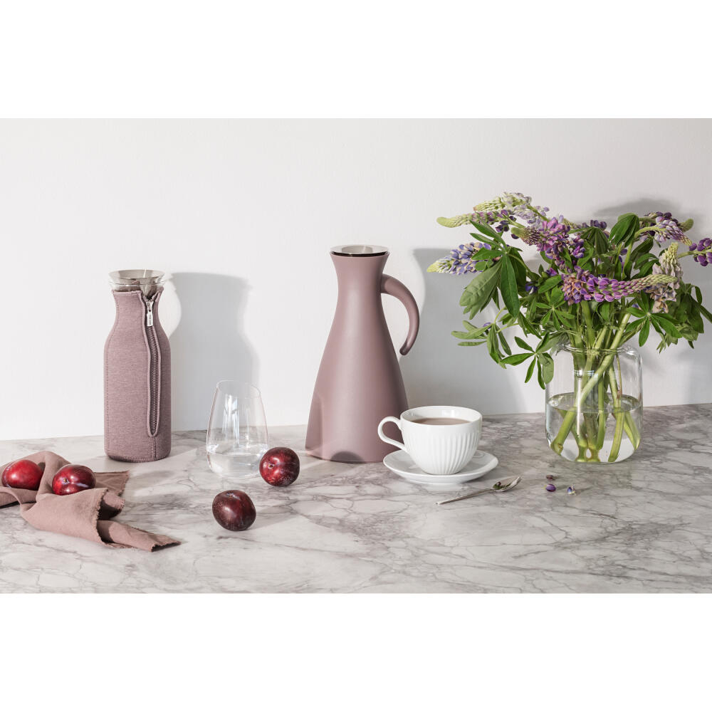 Eva Solo insulated jug, thermo jug, stainless steel, plastic, Vintage Brown, 1 L, 502885