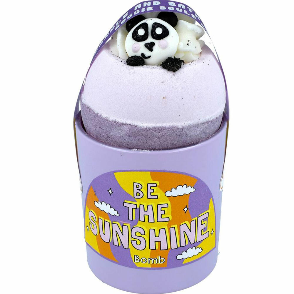 Bomb Cosmetics Candle with Bath Bomb Glow Up Be the Sunshine, Scented Candle, Bath Bomb, Lilac, PBESUNS04