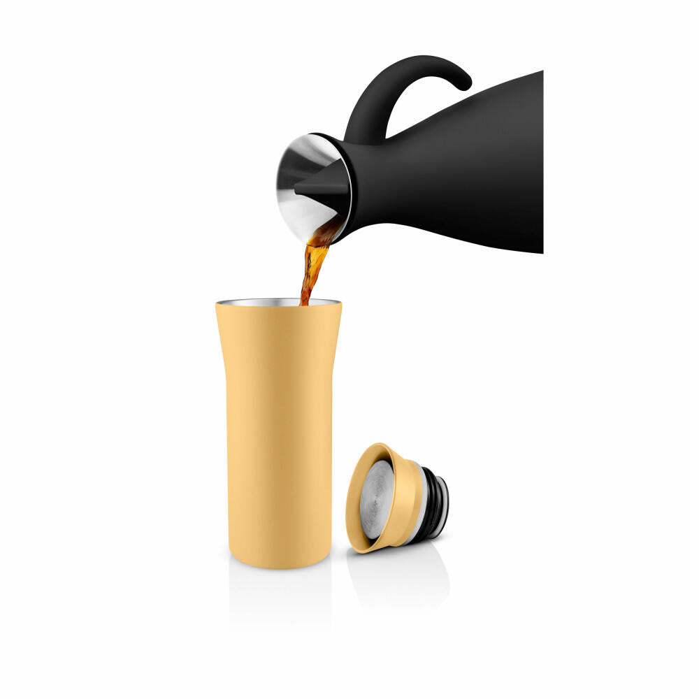 Eva Solo City To Go Cup Golden Sand, Thermobecher, Isolierbecher, Thermo Becher, Edelstahl / Kunststoff, 350 ml, 567043