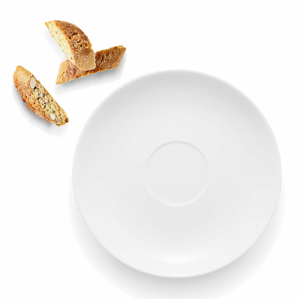 Eva Solo Legio Untertasse, Unterteller, Kaffee, Tee, Trinken, Servieren, Porzellan, Weiß, Ø 16 cm, 886250