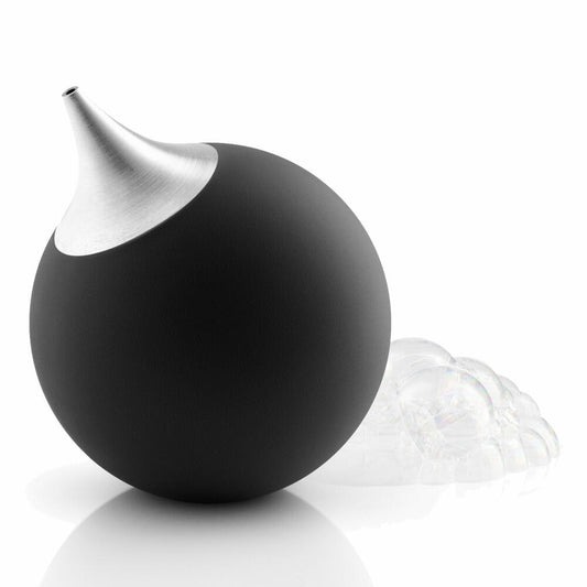 Eva Solo Seifenspender, Flüssigseifenspender, Seifendosierer, Silikon/Kunststoff/Edelstahl, Schwarz, 150 ml, 530672