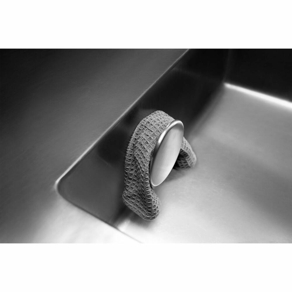 Eva Solo Spültuch-Halter, Spültuchhaken, Edelstahl, Kunststoff, Stainless Steel, 530680