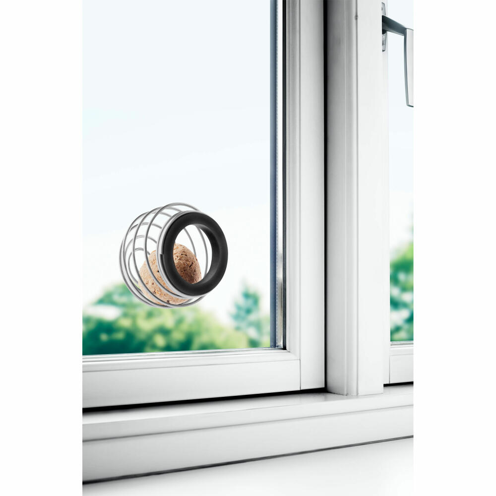 Eva Solo Meisenknödelhalter für Fenster, Vogelfutterspender, Edelstahl, Stainless Steel, 571017