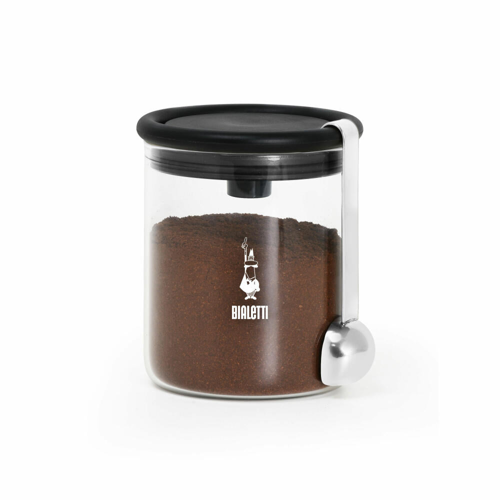 Bialetti coffee aroma container 2-piece for 250g coffee, coffee storage, container, can, glass, transparent, DCDESIGN07