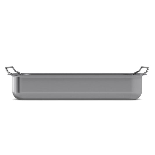 Eva Solo Roaster Professional with Rack, Aluminium, Stainless Steel, Ceramic Slip-Let Non-Stick Coating, Grey, 30 x 22 cm, 202035