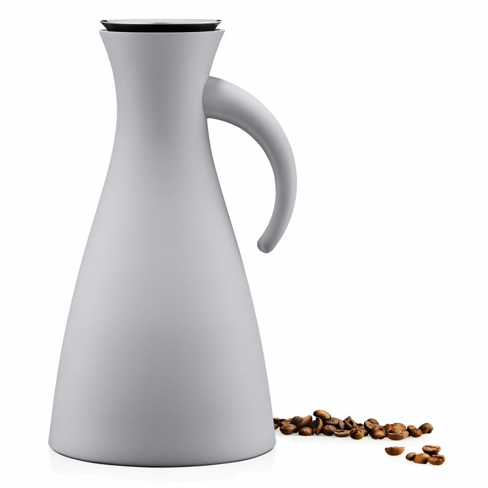 Eva Solo insulated jug, coffee pot, thermos flask, teapot, glass/plastic/stainless steel, marble grey, 1 L, 502800