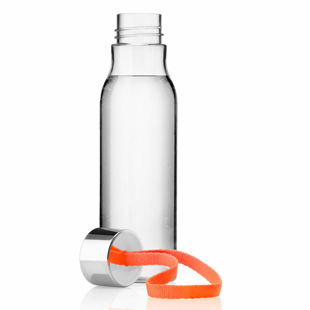 Eva Solo Trinkflasche, Sportflasche, Wasserflasche, Flasche, Trinken, BPA-freier Kunststoff/ Edelstahl/ Silikon/ Polyester, Orange, 500 ml, 502993