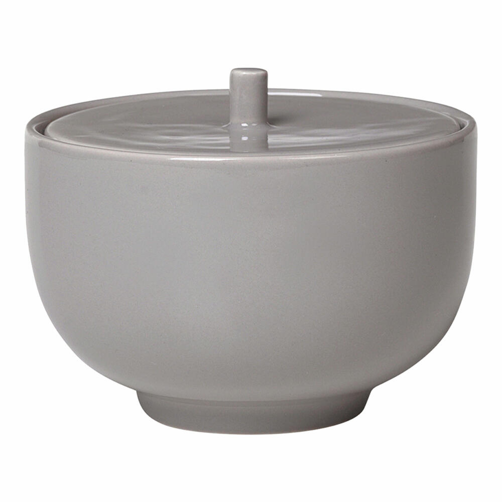 Blomus RO sugar bowl, sugar bowl, tin, sugar container, porcelain, Mourning Dove, 64031