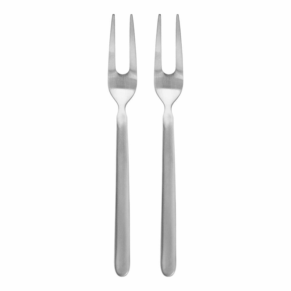 Blomus STELLA Set 2 serving fork, cutlery, dining cutlery, table cutlery, matt stainless steel, stainless steel, 63951