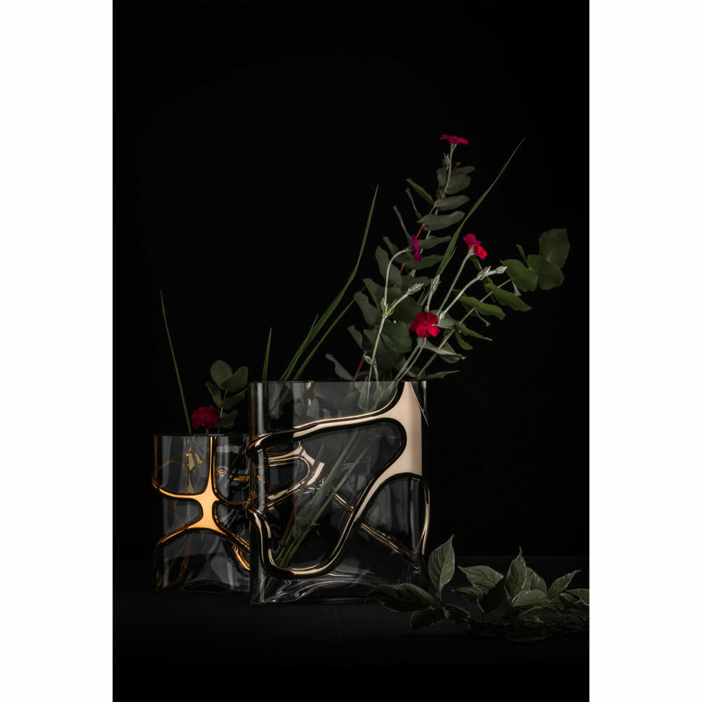 Eisch Vase Stargate Gold, decorative vase, flower vase, crystal glass, gold, 30 cm, 49943902