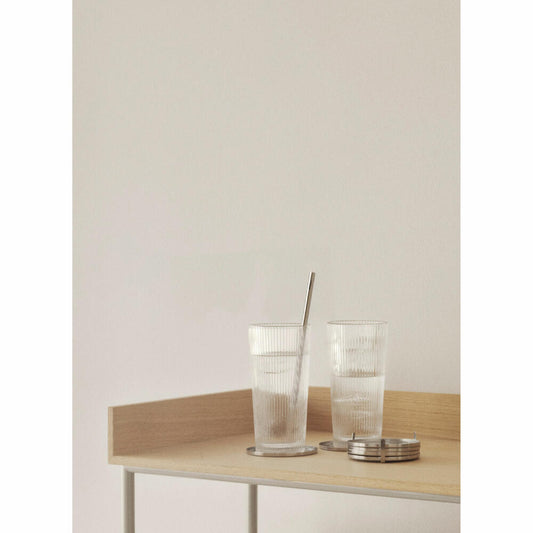Stelton Trinkhalm-Set 4-tlg. mit Reinigungsbürste, Edelstahl, Kunststoff, Steel, 536