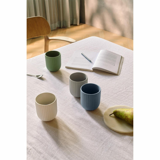 Knabstrup Tasse Verda, Kaffeebecher, Steinzeug, Dusty Blue, 250 ml, K1500-3