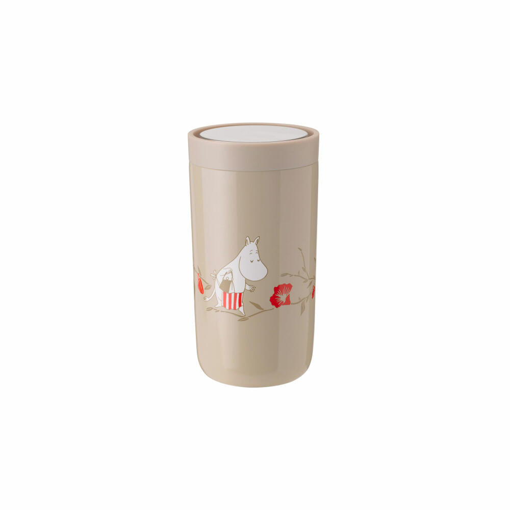 Stelton Thermobecher To Go Click Moominmammas Tea Party, Edelstahl, Kunststoff, Braun, 200 ml, 1370-14