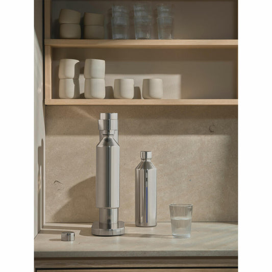Stelton Wassersprudler-Flasche Brus, Edelstahl, Kunststoff, Steel, 1.2 L, 2103