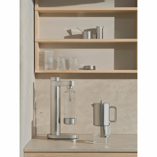 Stelton Wasserfilterkanne Brus, Wasserfilter, Borosilikatglas, Steel, 1.6 L, 2105