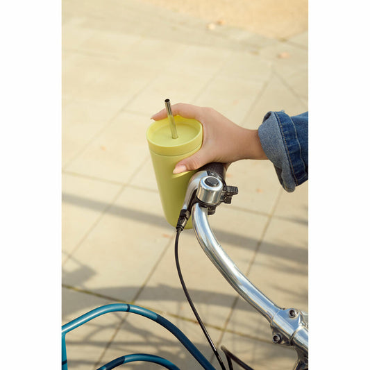 Stelton Thermobecher To Go Sip mit Strohhalm, Stahl, Kunststoff, Laevis, 400 ml, 686-49