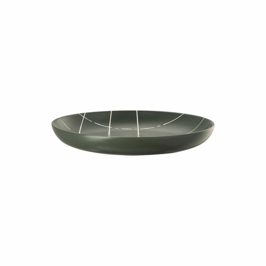 Thomas Teller Fun Karo Dark tief, Porzellan, Grün, 23 cm, 11910-402002-10353