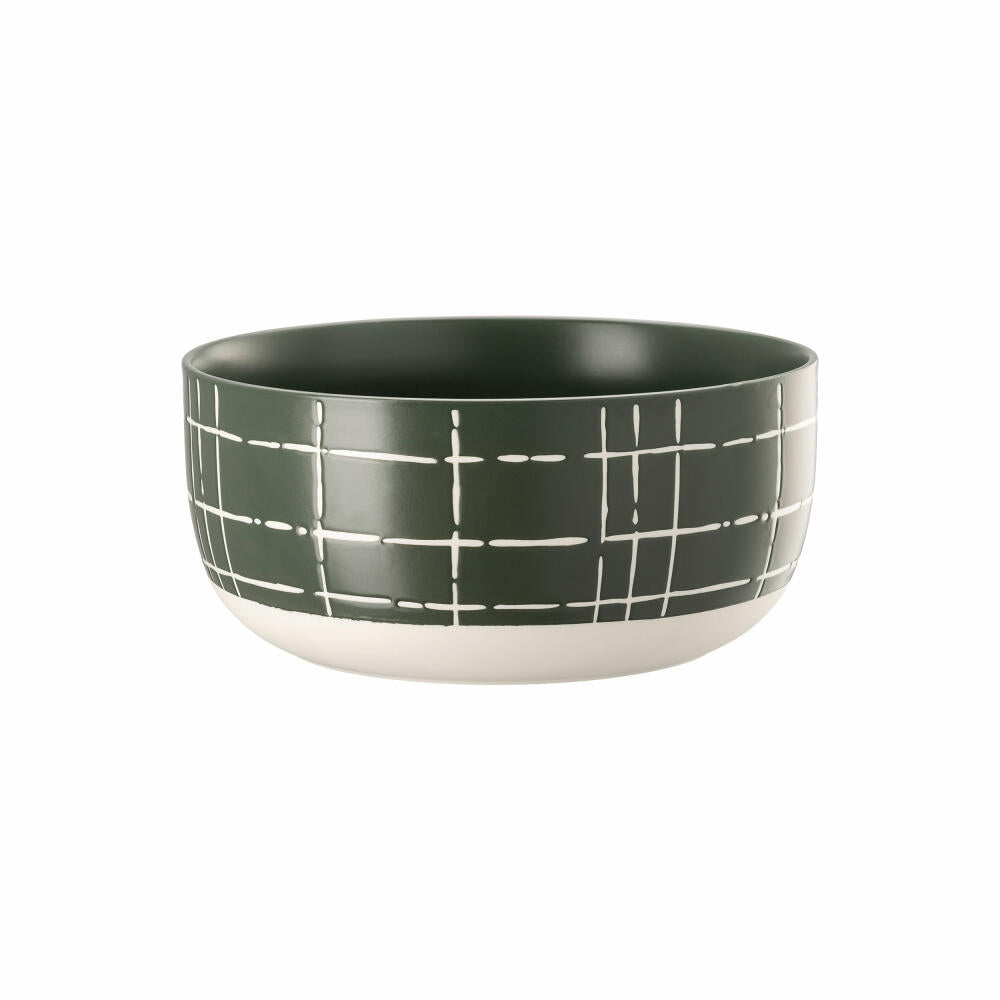 Thomas Schüssel Fun Karo Dark, Schale, Porzellan, Grün, 24 cm, 11910-402002-13324