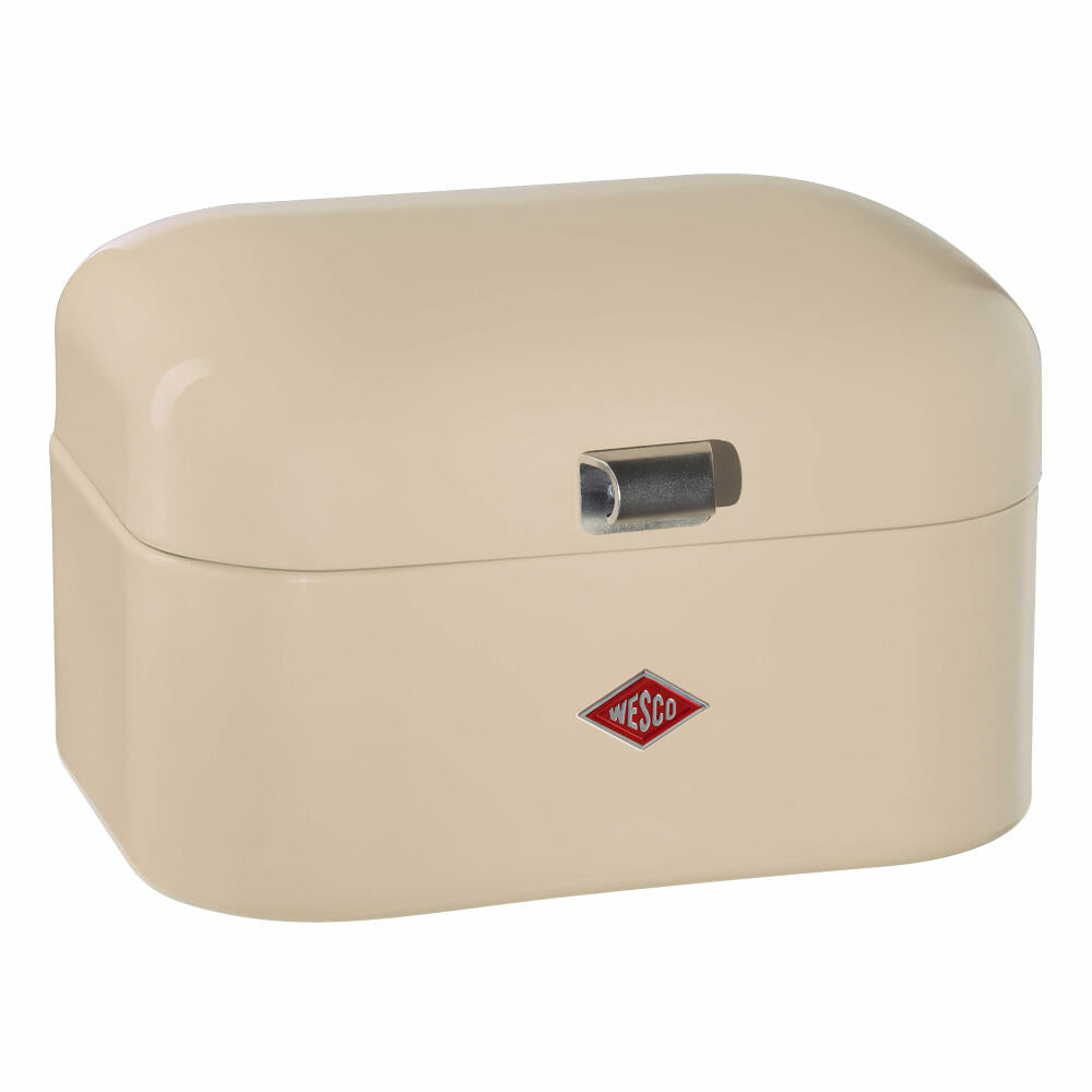 Wesco Single Grandy, Frühstücksbox, Brotdose, Butterbrotsdose, Mandel, Stahlblech, 235101-23