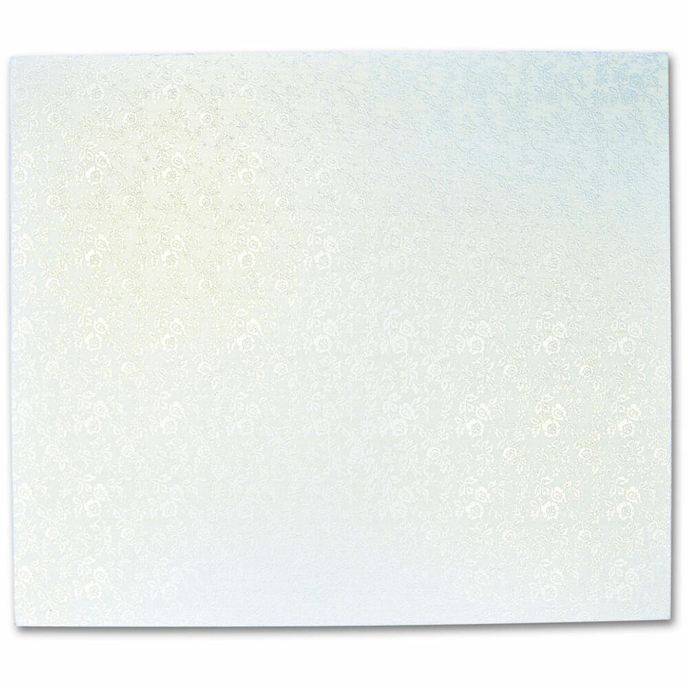 Städter Kuchenplatte Rechteck, Tortenplatte, Kuchenteller, Kuchen Platte, Pappe, Weiß, 45 x 35 cm, 901377