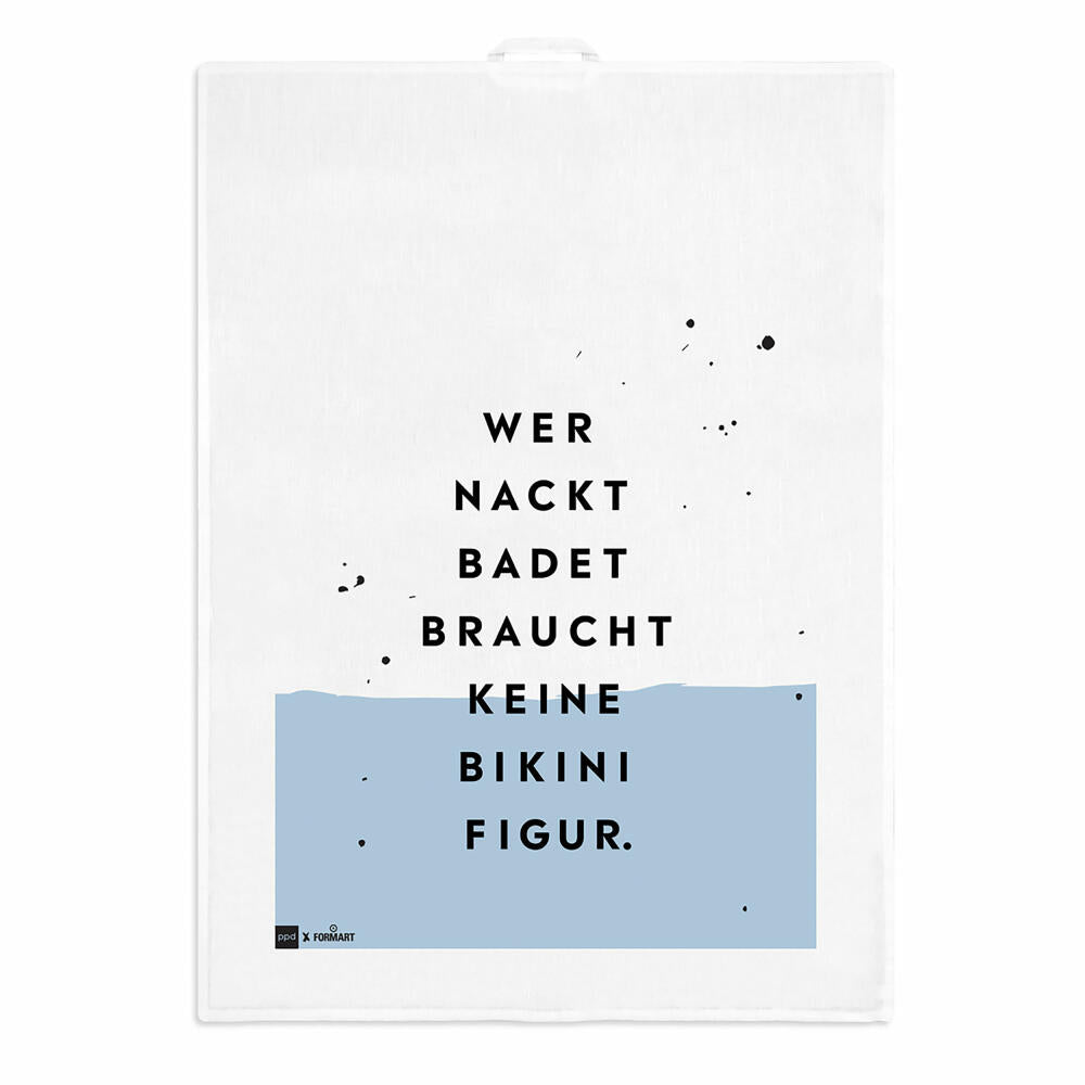 PPD Bikinifigur kitchen towel, kitchen towel, tea towel, hand towel, linen / cotton, 70 x 50 cm, 185501488
