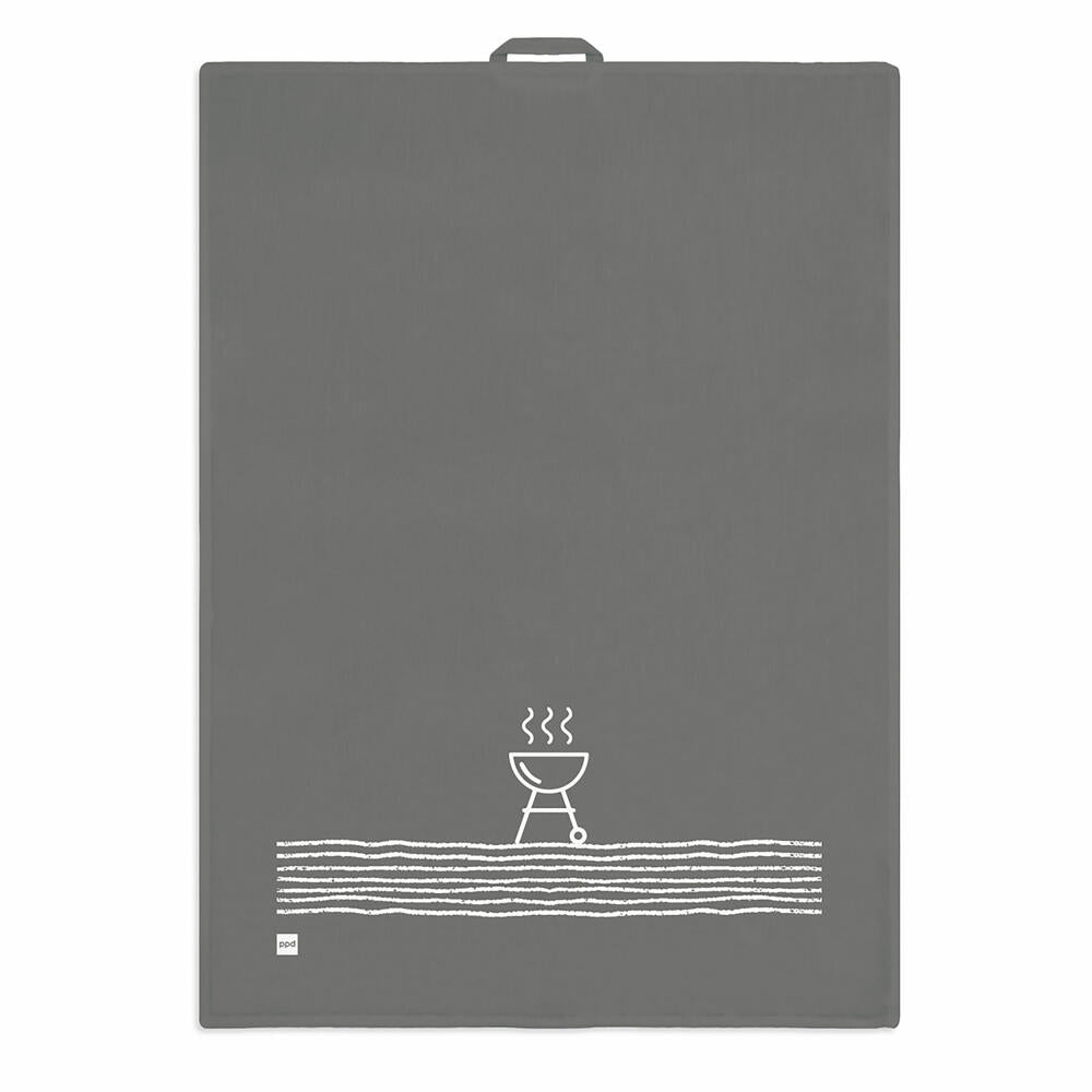 PPD Pure BBQ anthracite kitchen towel, Küchenhandtuch, Geschirrtuch, Handtuch, Leinen / Baumwolle, 70 x 50 cm, 185502319