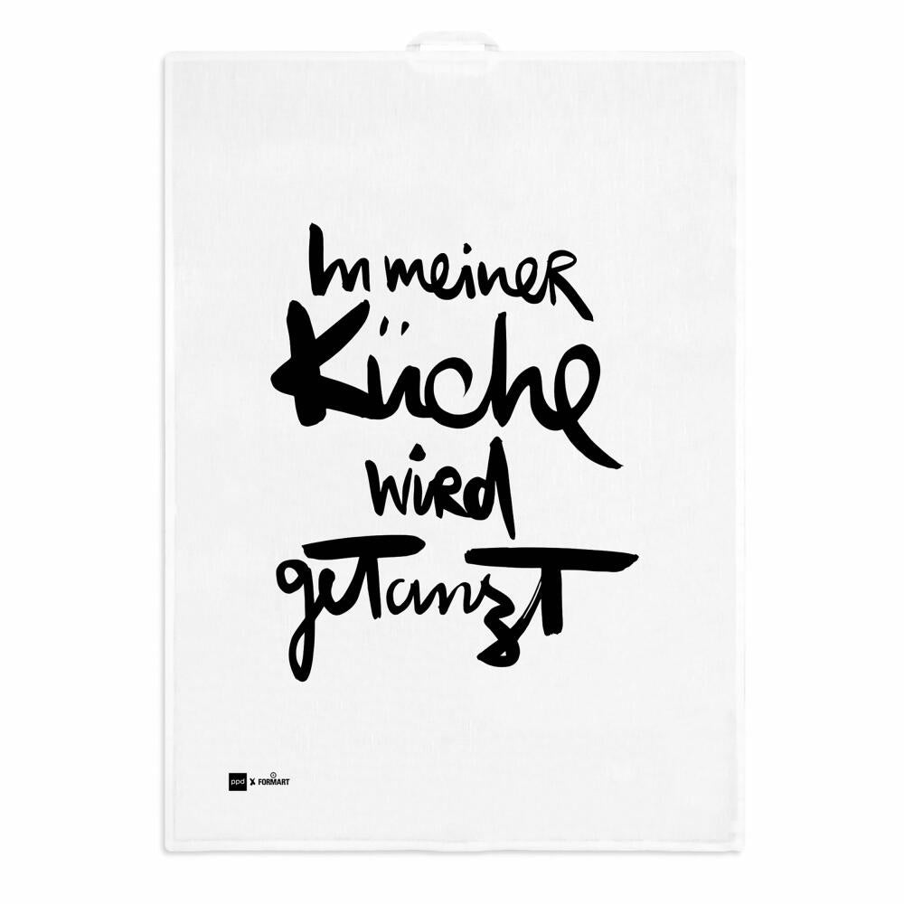 PPD Wird tanzen kitchen towel, kitchen towel, tea towel, hand towel, linen / cotton, 70 x 50 cm, 185502038