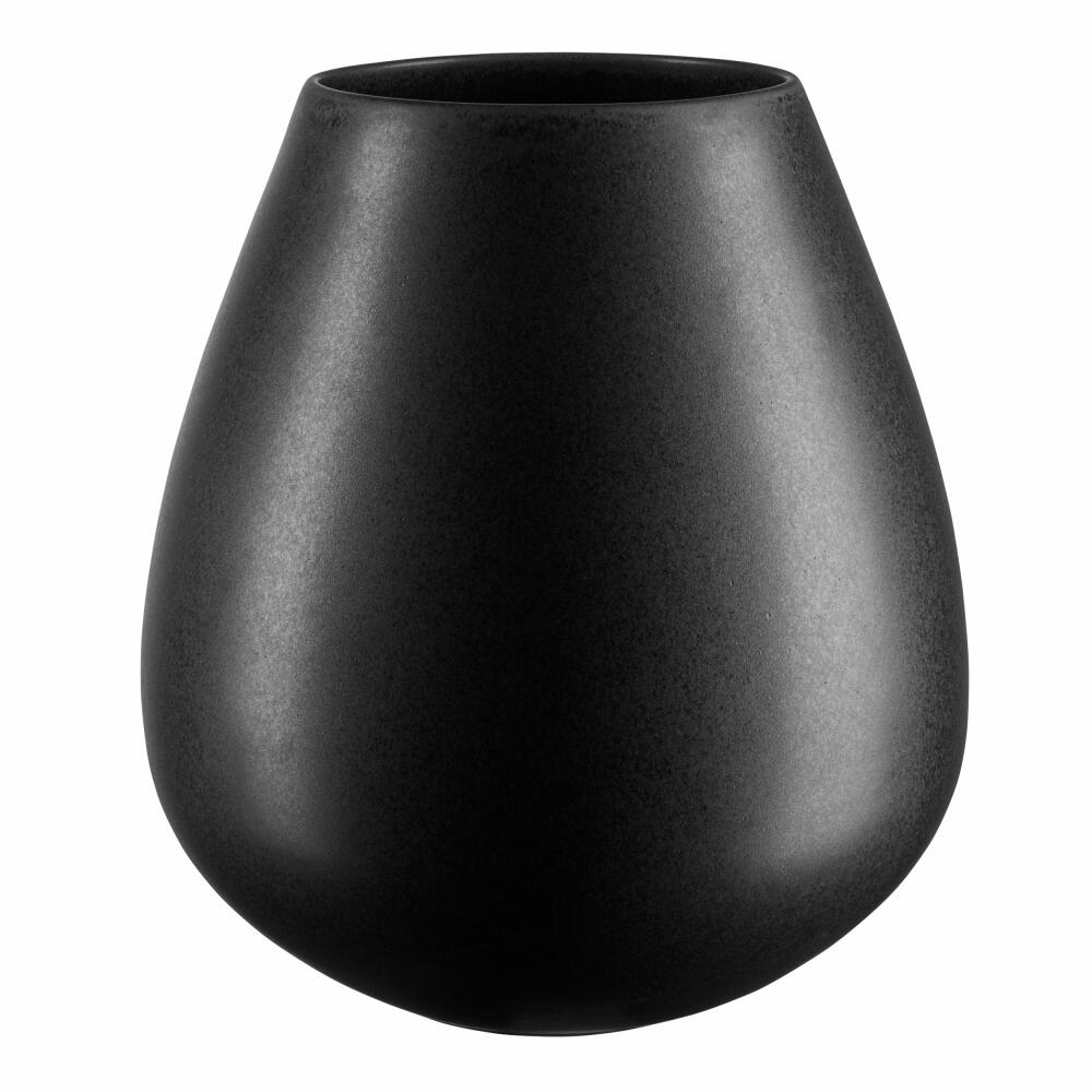 ASA Selection Vase Ease XL Black Iron, decorative vase, stoneware, matt black, 32 cm, 92033174