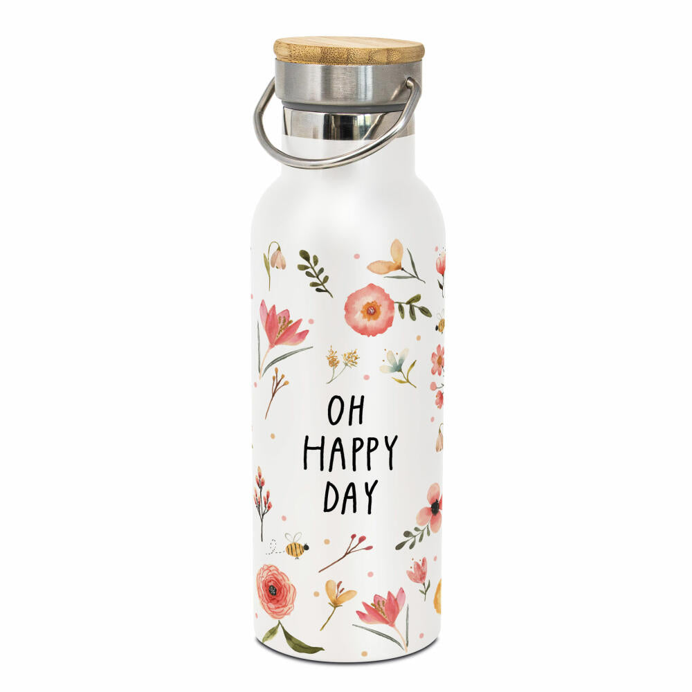 PPD Oh Happy Day Steel Bottle, Trinkflasche, Wasserflasche, Flasche, Edelstahl, 500 ml, 180200775