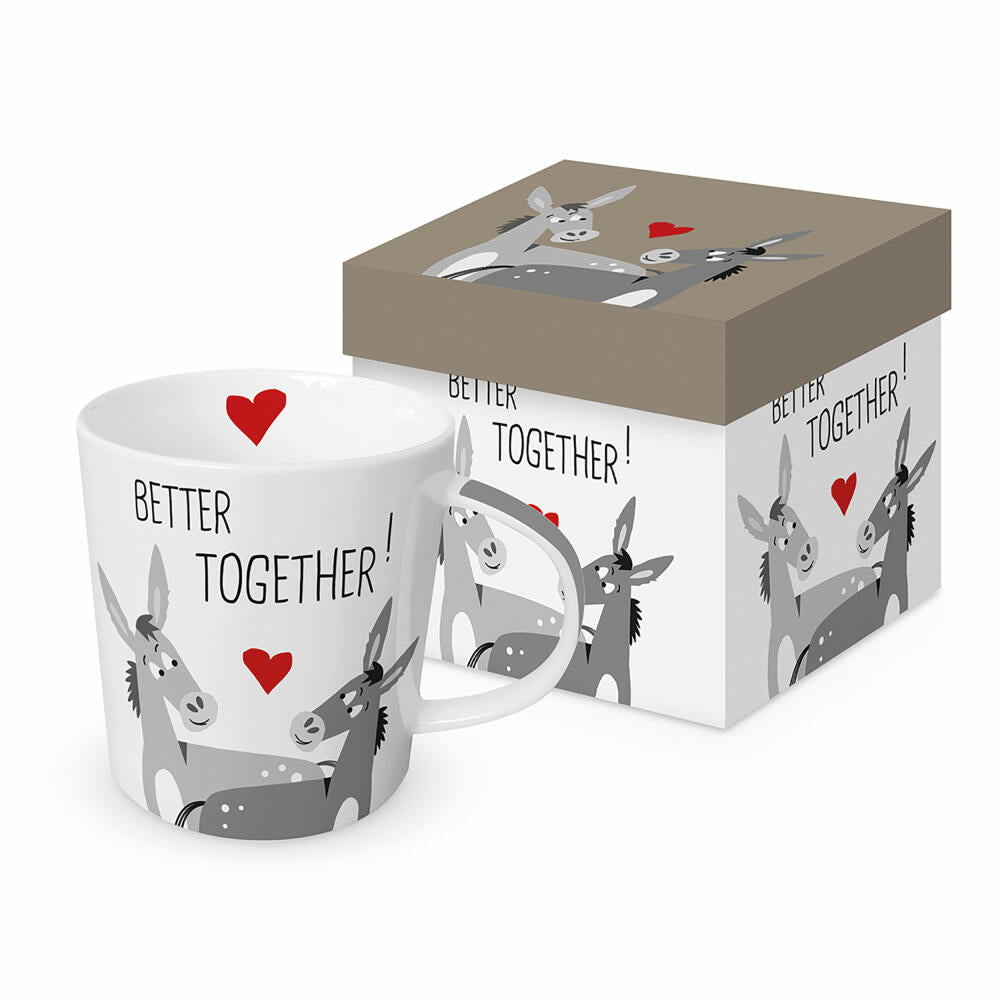 PPD Donkey Love Trend Mug, in gift box, mug, coffee mug, cup, New Bone China, 400 ml, 160302303