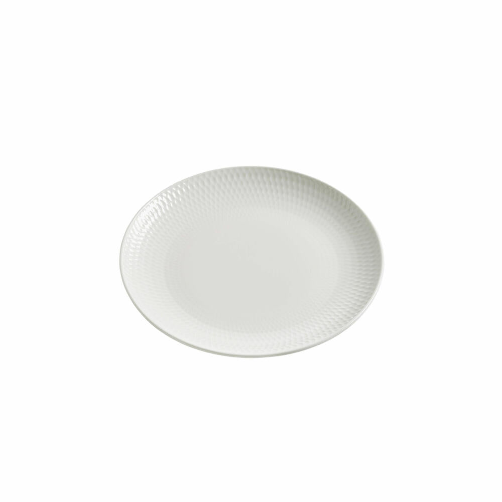 Maxwell & Williams Diamonds Teller, Speiseteller, Servierteller, Hartporzellan, Weiß, Ø 18 cm, DV0020
