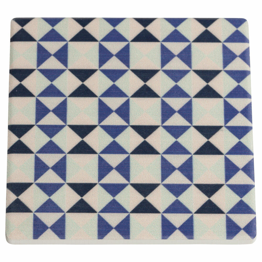 Maxwell & Williams Medina Ceramic Coaster Saidia, Ceramic Tray, Tray, Ceramic / Cork, Multi-Colour, 9.5 cm, DU0016