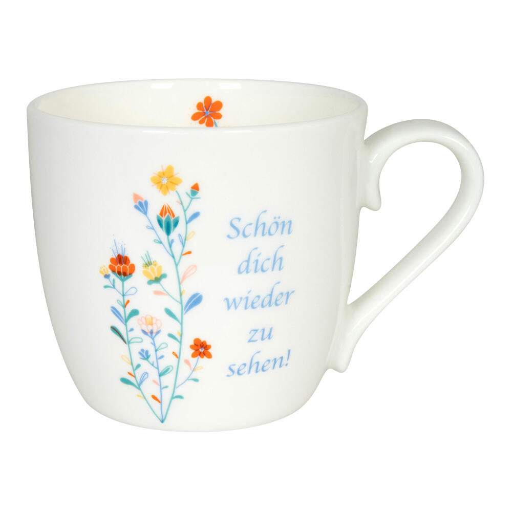 Könitz Becher Schön dich wieder zu sehen!, Kaffeebecher, Tasse, Kaffeetasse, Bone China, 425 ml, 11 2 057 2586