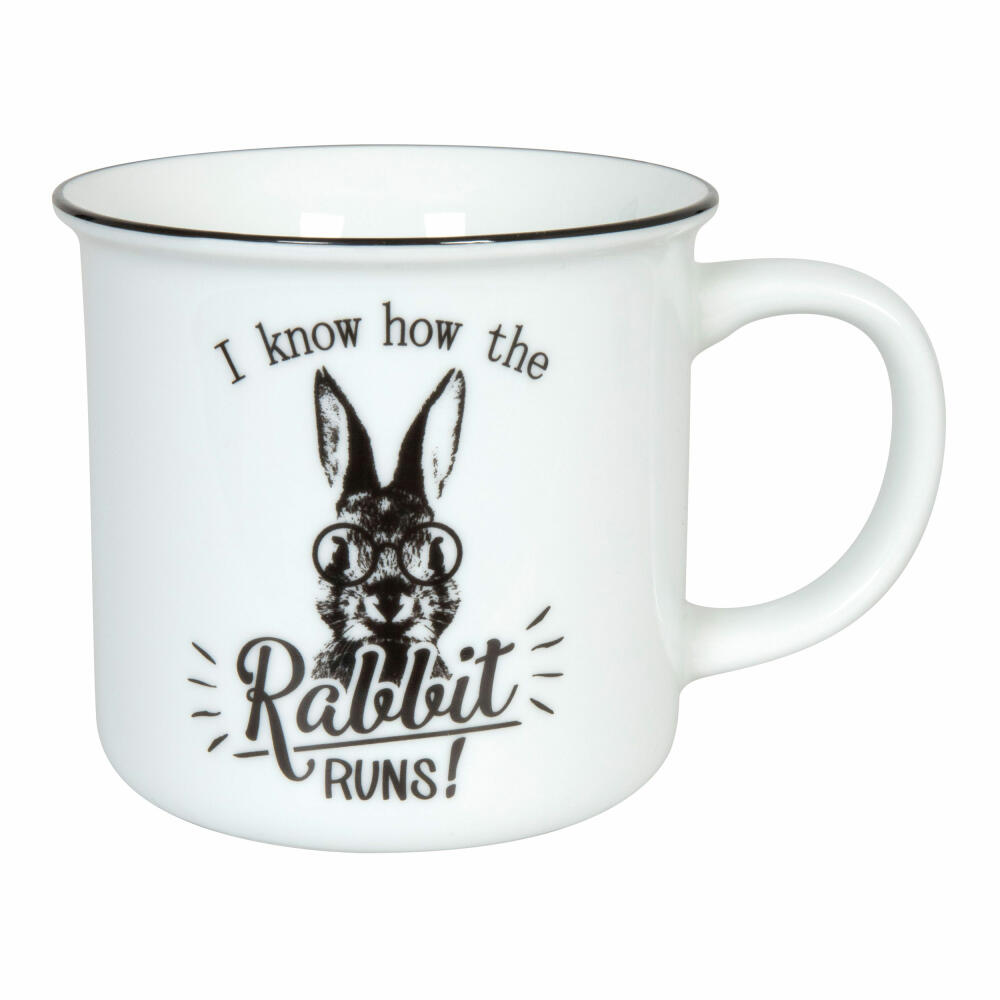 Könitz Becher DEnglish Rabbit, Kaffeebecher, Tasse, Kaffeetasse, Porzellan, 380 ml, 11 1 971 2645