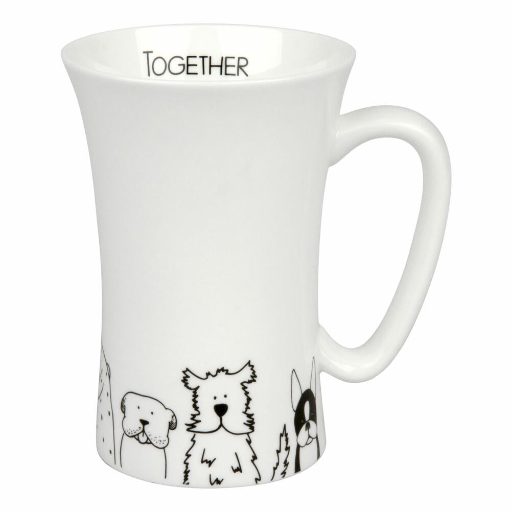 Könitz Funny Dogs Mega Mug, Becher, Tasse, Riesentasse, Bone China, Hunde, 630 ml, 11 2 016 2076