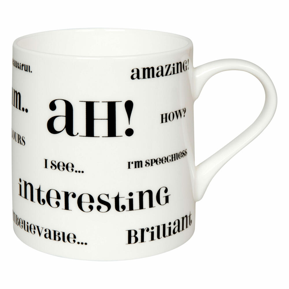 Könitz Becher Ah most common, Tasse, Kaffeebecher, Bone China, Bunt, 385 ml, 11 2 004 2723