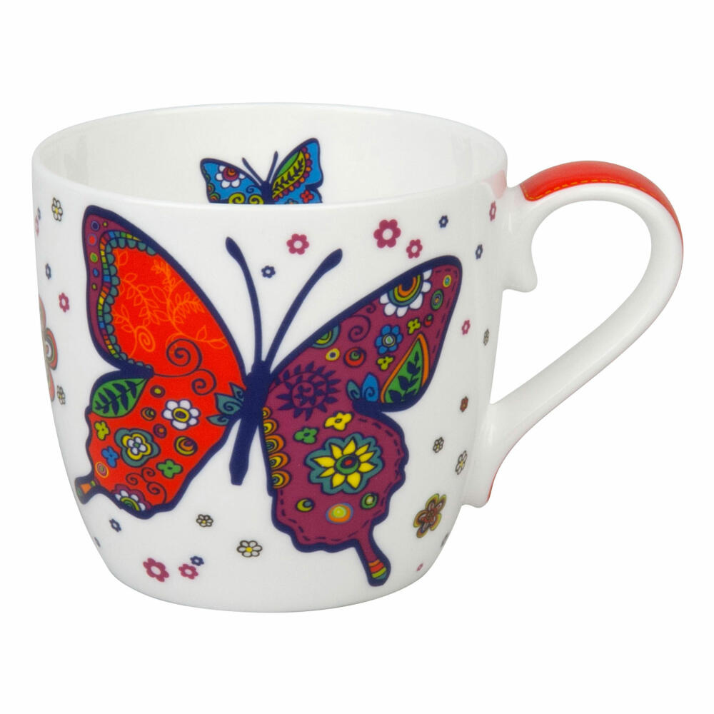 Könitz Colourful Animals Butterfly Mug, Butterfly, Cup, Coffee Cup, Bone China, 415 ml, 11 2 057 2254
