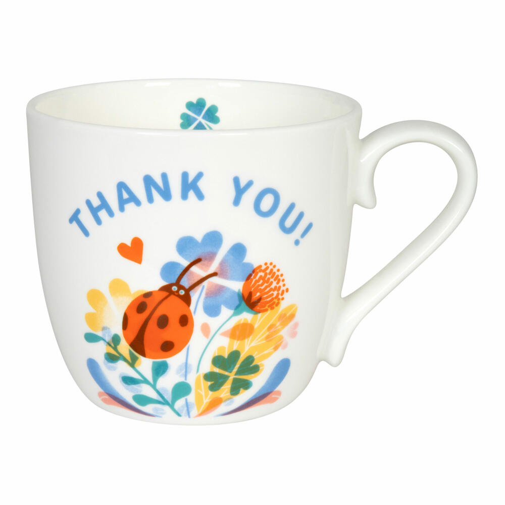 Könitz Becher Thank you, Kaffeebecher, Tasse, Kaffeetasse, Bone China, 425 ml, 11 2 057 2585