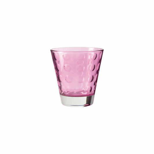 Leonardo Optic Whiskeybecher 6er Set, Whiskey, Whisky Glas, Tumbler, Glas, Viola, 140 ml, 17990