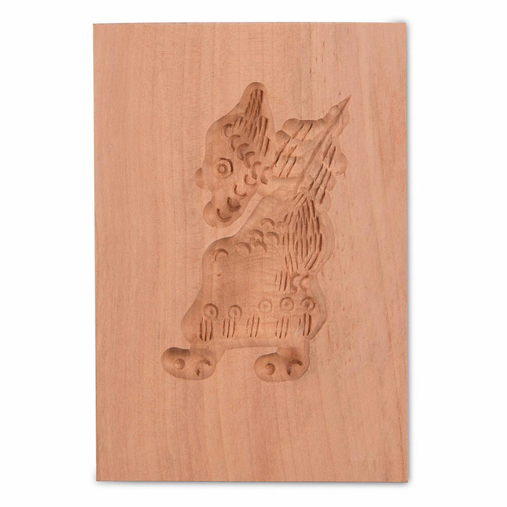 Städter Springerle-Model Weihnachtsmann, Holz-Prägeform, Plätzchenform, Spekulatiusform, Holz, 5.5 x 8 cm, 841116