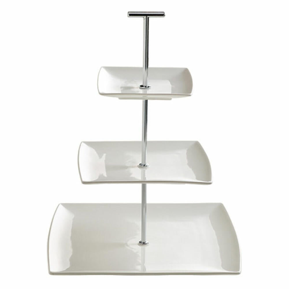Maxwell & Williams East Meets West Etagere Tortenständer Servierplatte, Porzellan, 3-stöckig