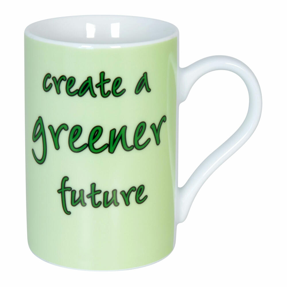 Könitz Becher Eco - greener future, Kaffeebecher, Tasse, Kaffeetasse, Porzellan, 240 ml, 11 1 003 2456