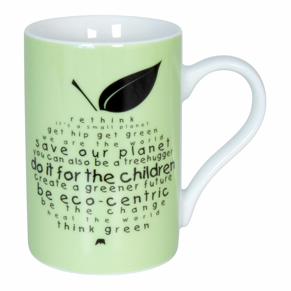 Könitz Becher Eco - rethink, Kaffeebecher, Tasse, Kaffeetasse, Porzellan, 240 ml, 11 1 003 2455